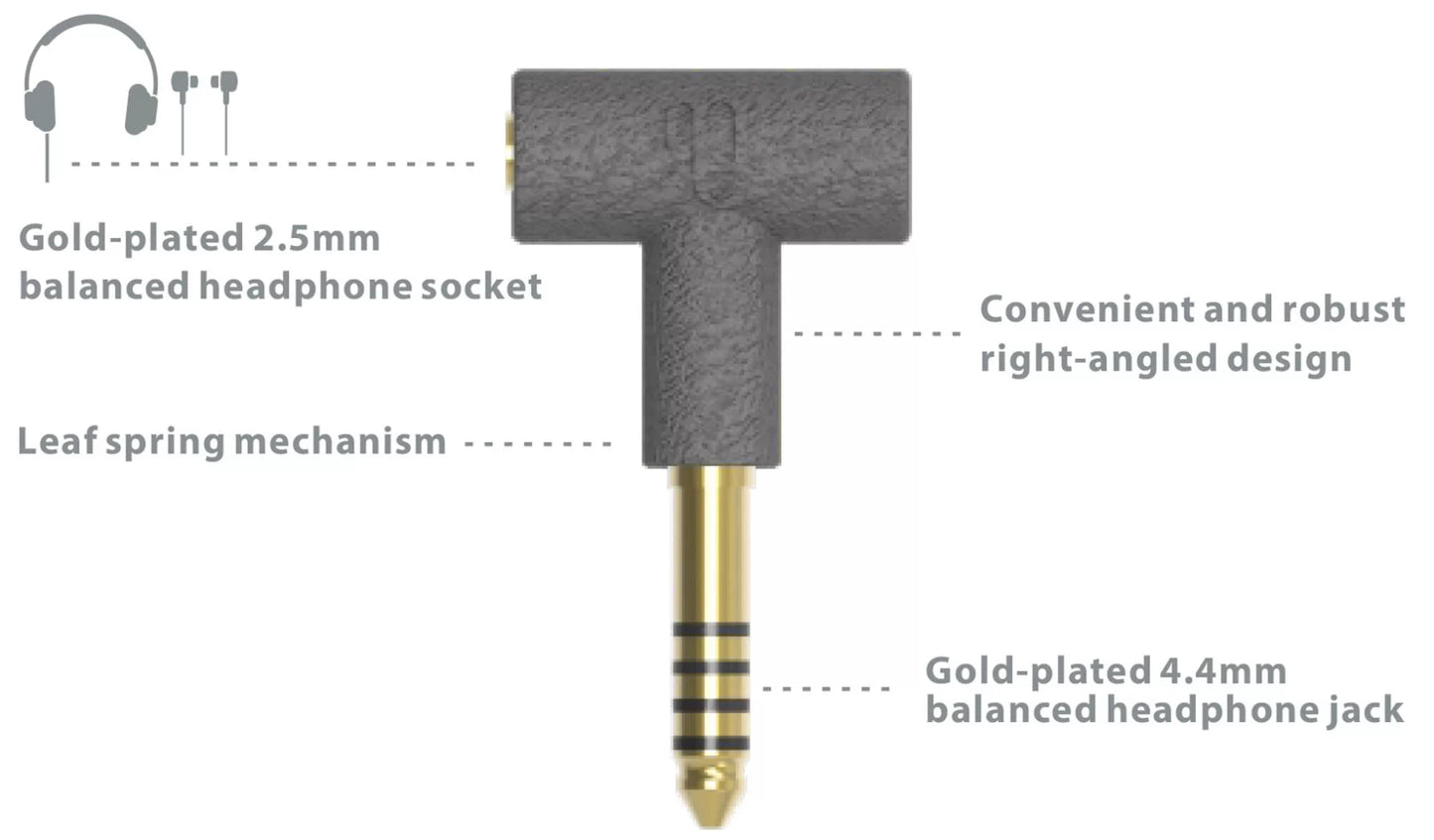 iFi 2.5mm to 4.4mm 鍍金轉接頭 2.5母轉4.4公 耳機升級線 2.5-4.4mm-headphone-adapter-2