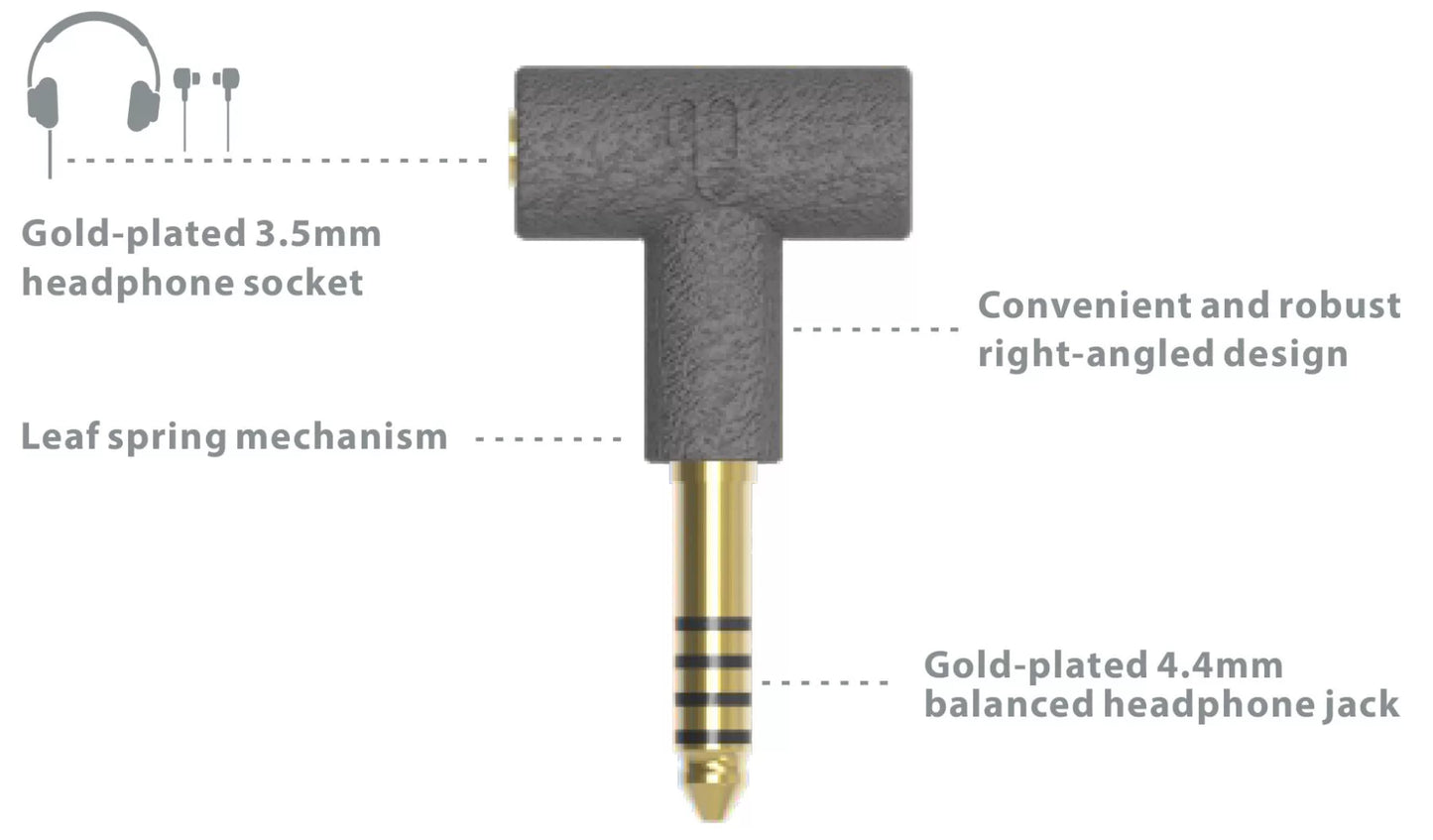 iFi 3.5mm to 4.4mm 鍍金轉接頭 3.5母轉4.4公 耳機升級線 3.5mm-4.4mm-headphone-adapter-2