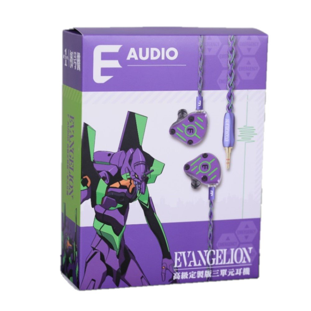 E AUDIO x EVANGELION 新世紀福音戰士 初號機 聯名款 有線耳機 正版授權 入耳式有線耳機 EAudioxEvangelion_13