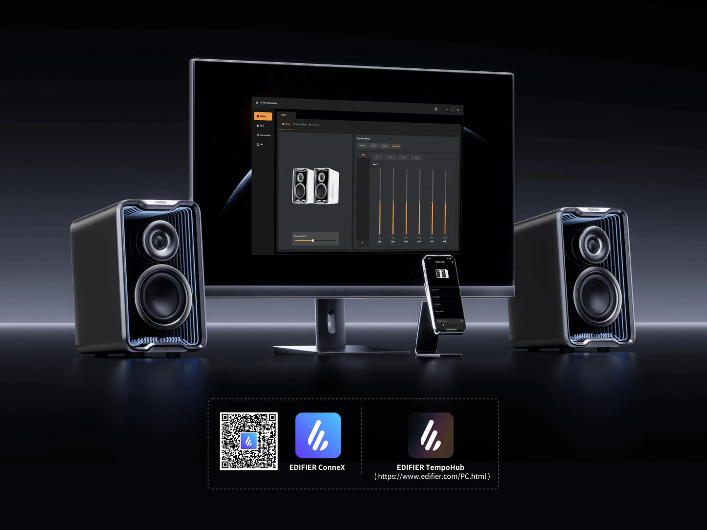 EDIFIER QR30 2.0 桌面藍牙喇叭