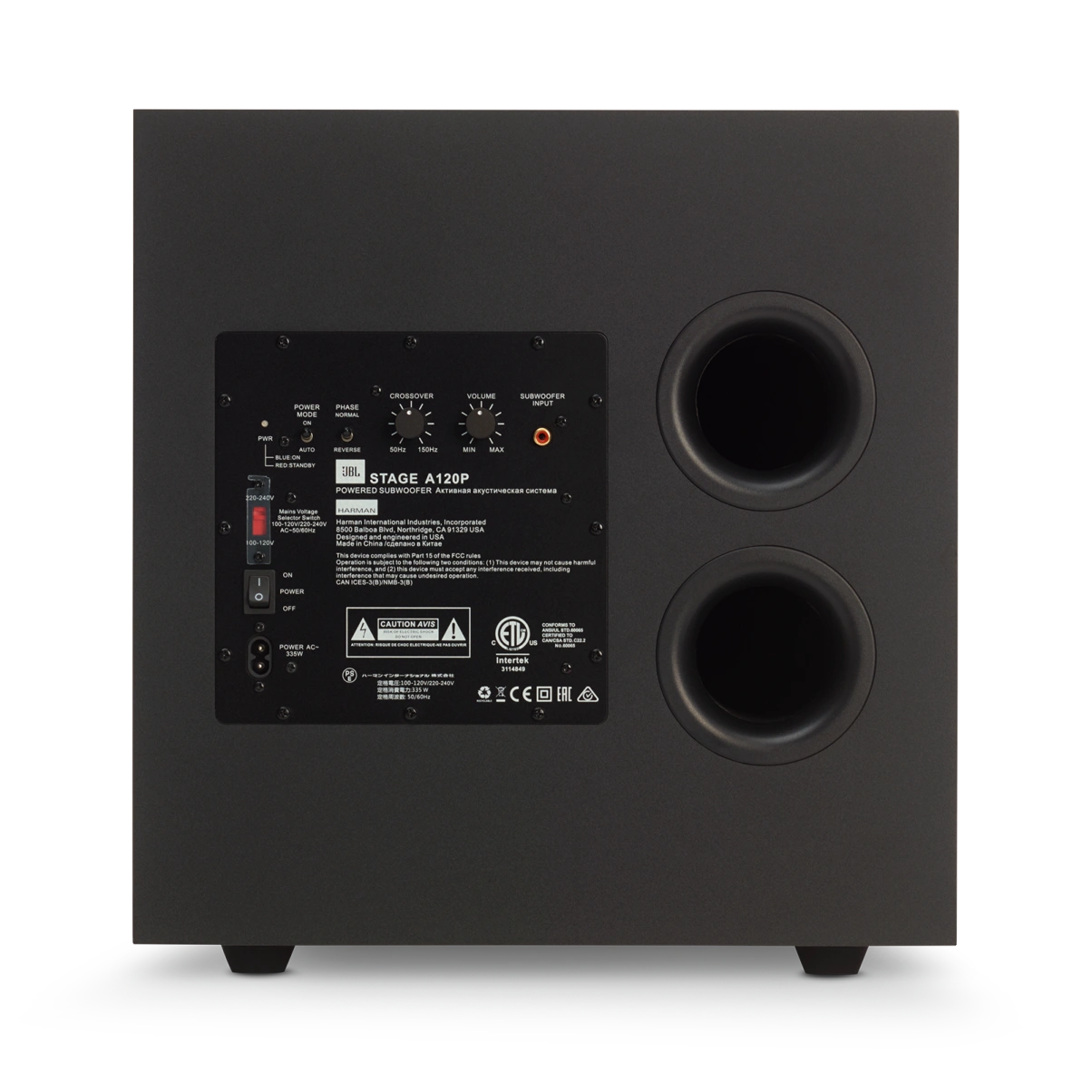 JBL Stage SUB A120P 12吋 主動式超低音 | 震撼低頻,輕鬆享受絕佳影音 主動式超低音 JBL-Stage-A120P-Subwoofer_4