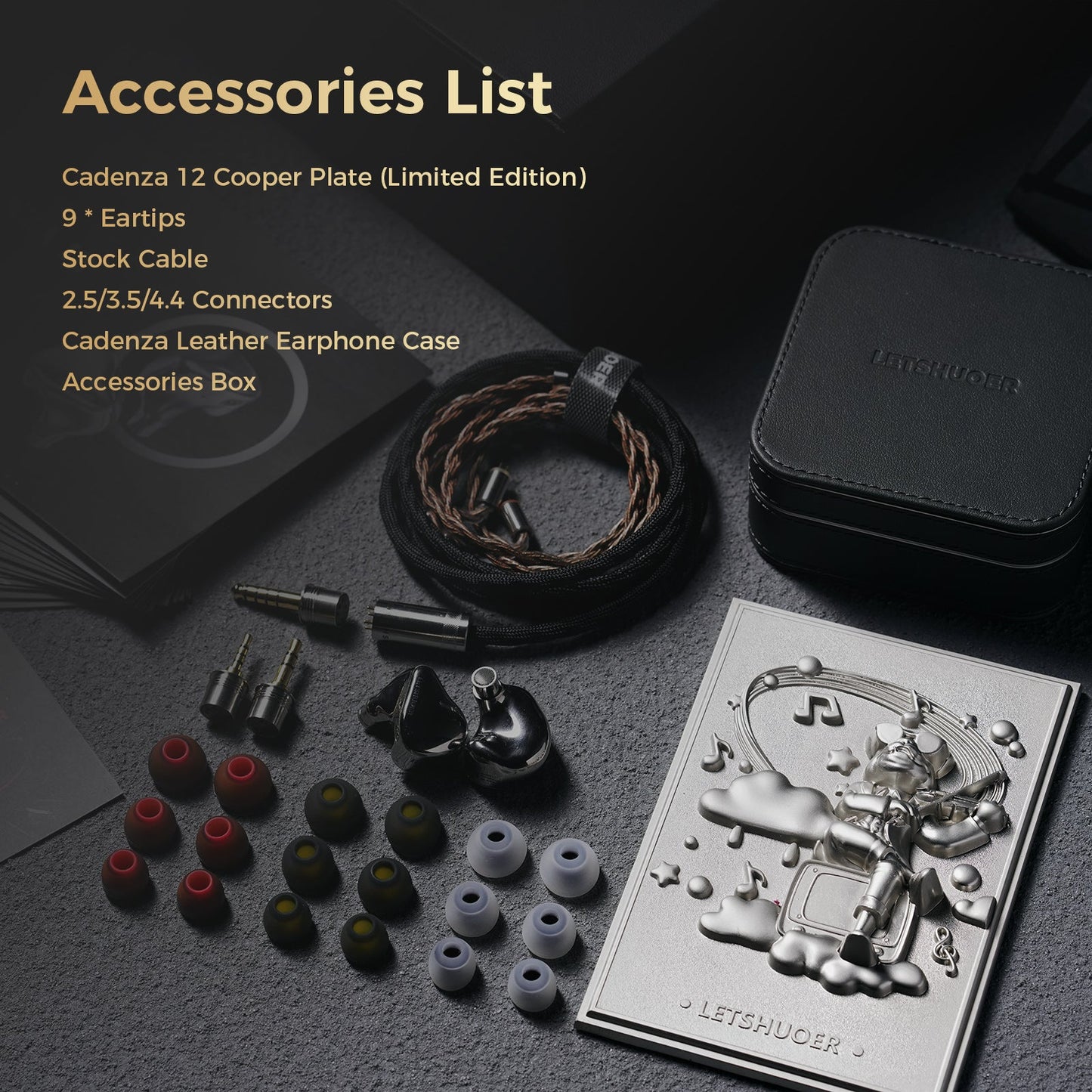 Letshuoer 鑠耳 Cadenza 12 十二單體混合 11動鐵+1動圈 旗艦款 入耳式有線耳機 LETSHUOERCadenzaflagship12hybriddriversin-earheadphones-IEM_16