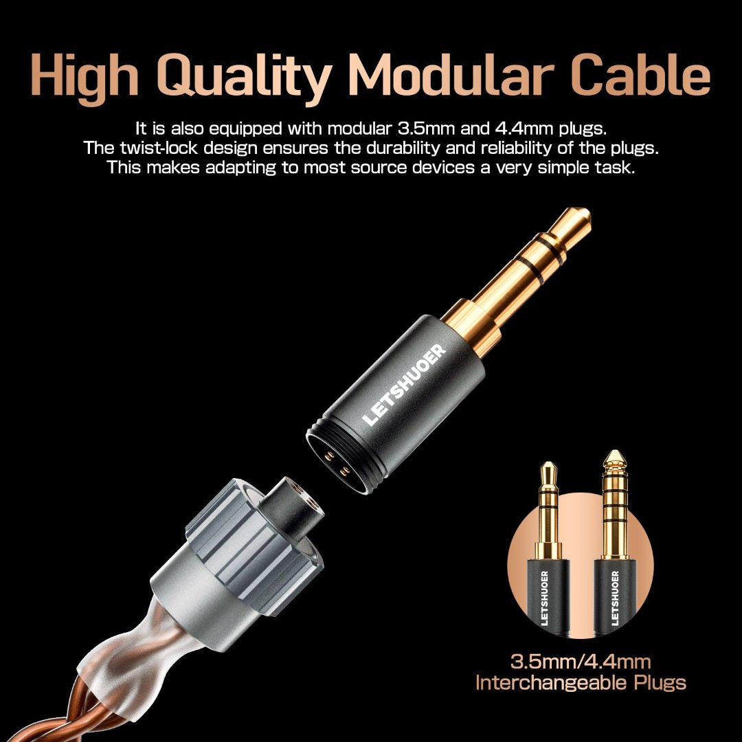 鑠耳 Letshuoer S08 平板耳機 平面振膜單體 入耳式耳機 入耳式有線耳機 Letshuoer-S08-Earphones-IEM_11