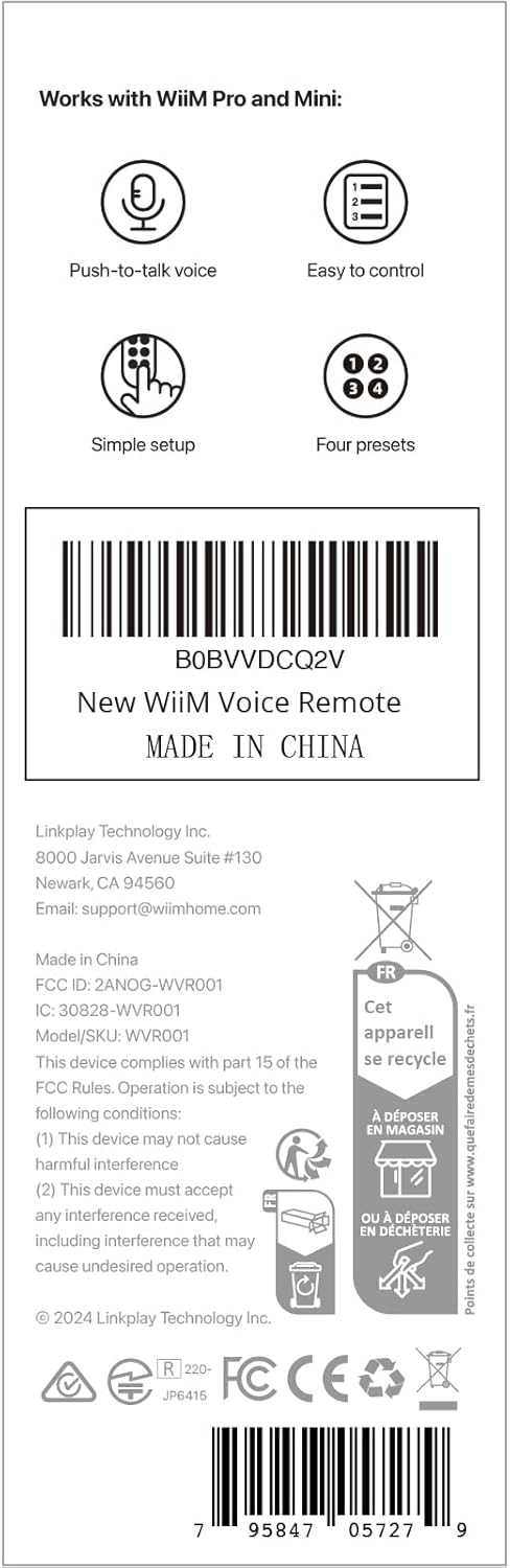 WiiM Voice Remote 專屬藍牙遙控器 WiiM-Voice-Remote-Control_6