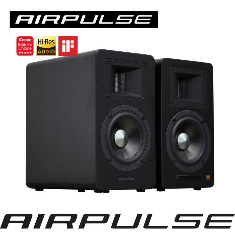 AIRPULSE A100 PLUS 主動式藍牙喇叭 啞光黑 主動式喇叭 airpulse-a100-matte-black