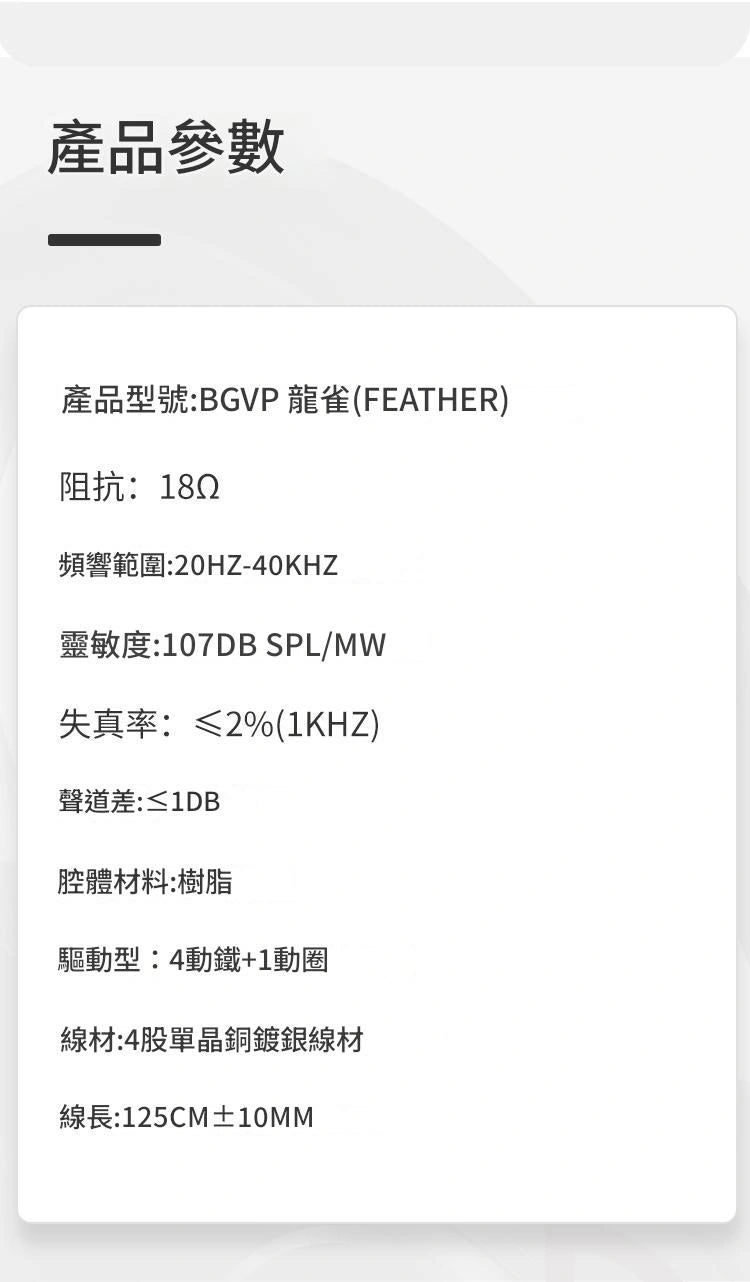 BGVP 龍雀 FEATHER 一圈四鐵 入耳式耳機 bgvp-feather-iem-in-ear-headphones_11