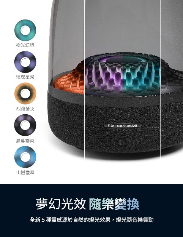 Harman Kardon Aura Studio 4 無線藍牙喇叭 經典水母喇叭 第四代 主動式喇叭 harman-kardon-aura-4-light