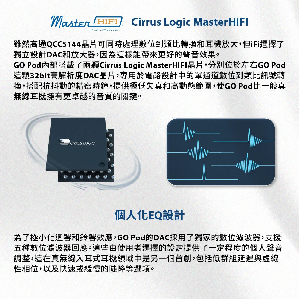 ifi Audio GO POD 旗艦藍牙耳掛式耳擴 | 0.78mm/MMCX IEM轉換真無線模組 真無線藍牙耳機 iFi-Audio-Go-Pod-_10