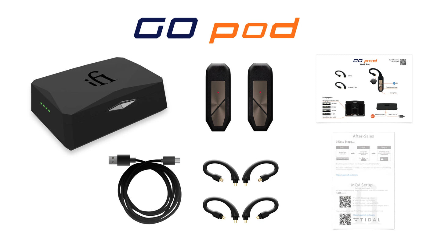 ifi Audio GO POD 旗艦藍牙耳掛式耳擴 | 0.78mm/MMCX IEM轉換真無線模組 真無線藍牙耳機 iFi-Audio-Go-Pod-tws-module_e7892822-145c-4db0-ba11-6a772d2a0cd0