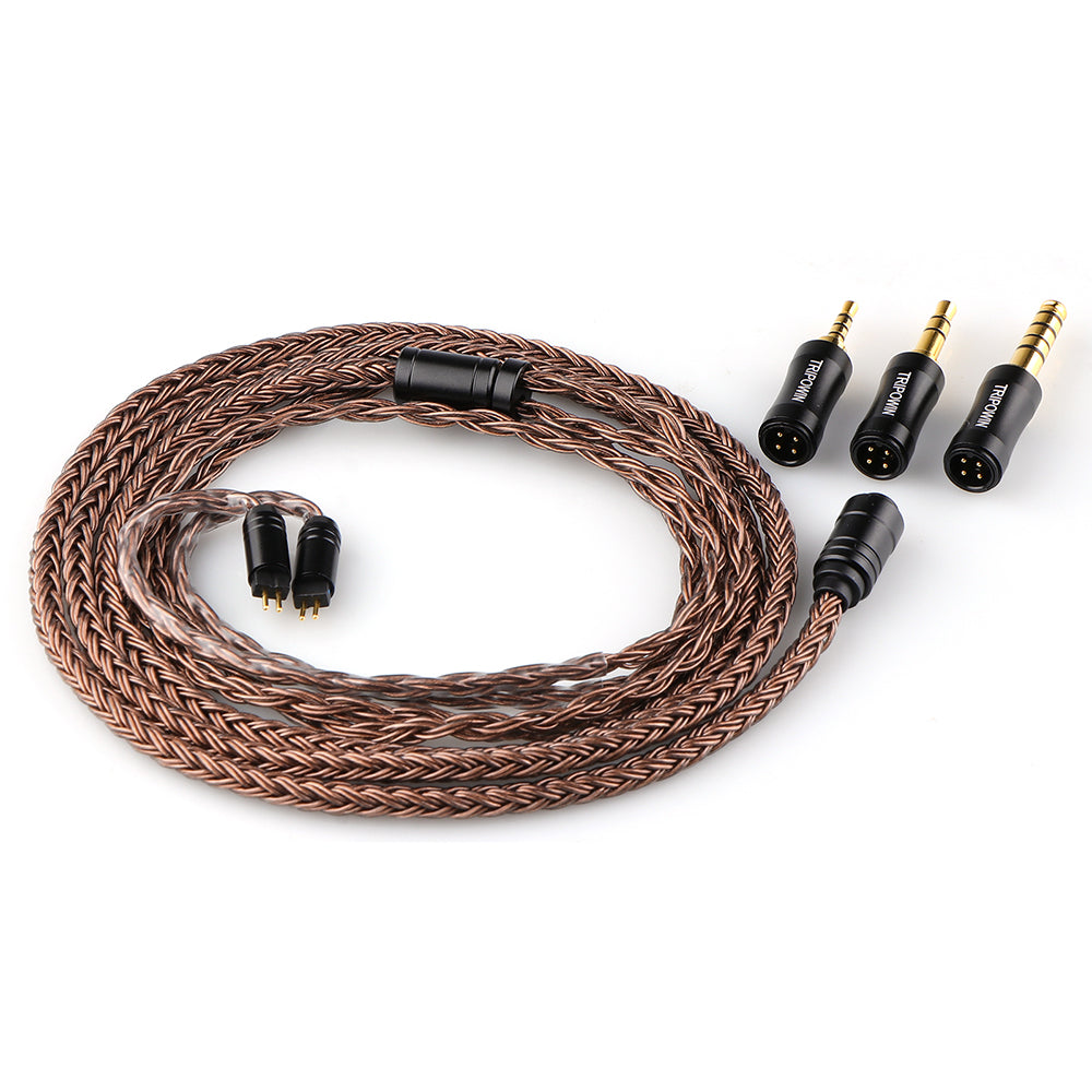 TRIPOWIN Amber 3.5 mm/2.5 mm/4.4 mm 三合一 耳機升級線 MMCX 0.78