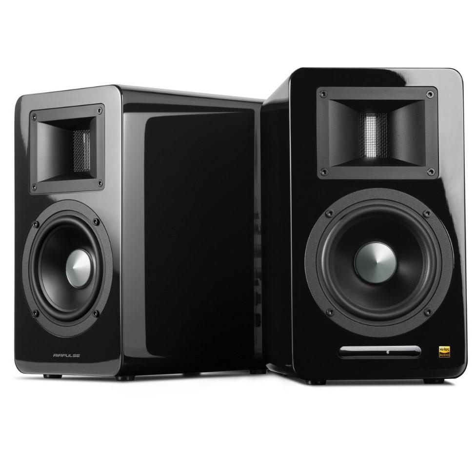 AIRPULSE A100 PLUS 主動式藍牙喇叭 鋼烤黑 主動式喇叭 1-airpulse-a100-loudspeaker-black