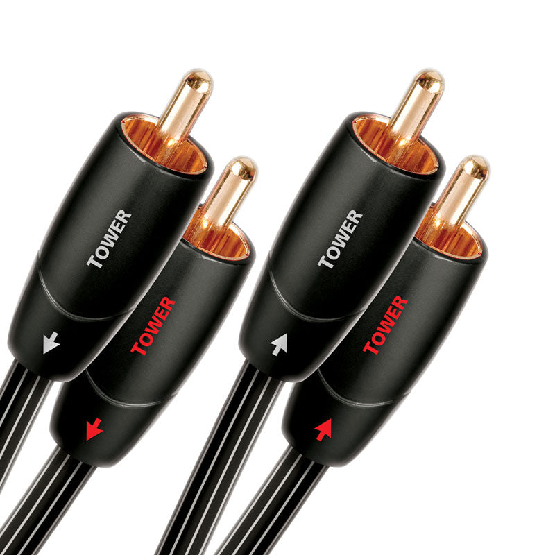 Audioquest Tower RCA to RCA 訊號線 2M 發燒線 升級線 音響線材配件 Audioquest-Tower-RCA-RCA