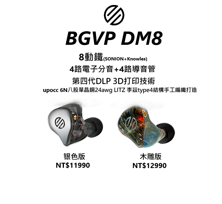 BGVP DM8 旗艦動鐵入耳式耳機 入耳式有線耳機 BGVP-DM8-IEM-_-_1