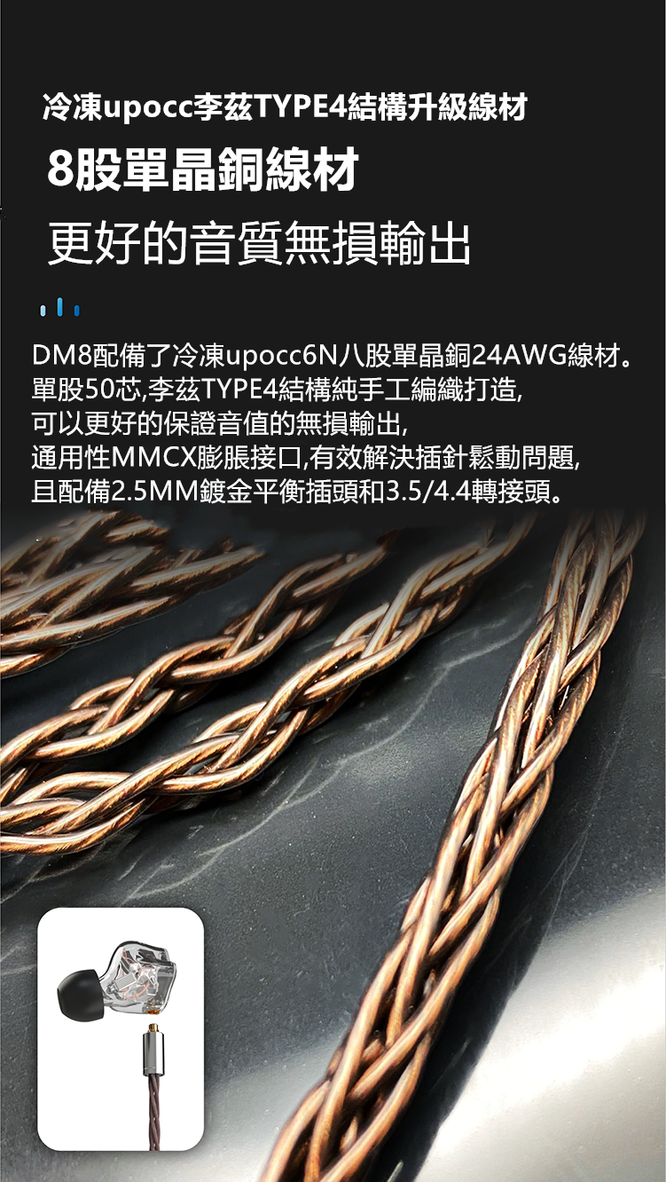 BGVP DM8 旗艦動鐵入耳式耳機 入耳式有線耳機 BGVP-DM8-IEM-_-_9