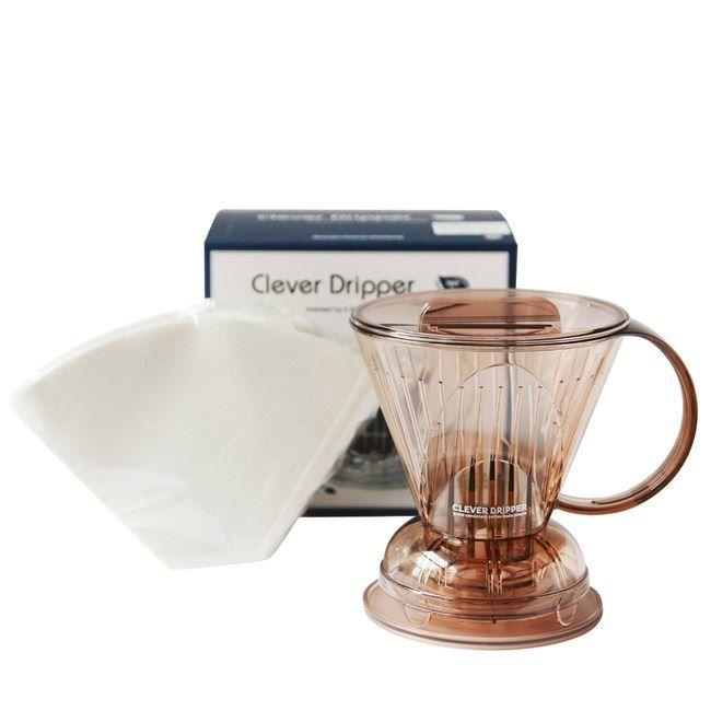 Clever Dripper 聰明濾杯套裝組(L)500ml+專用濾紙100張 咖啡色+100張專用濾紙 咖啡濾杯與雜貨 Clever-Dripper-500ml-_3