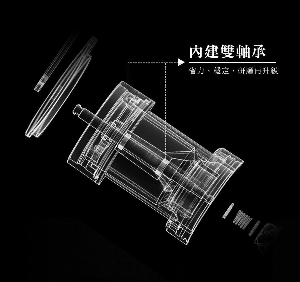 Driver 雙軸承伸縮磨豆機 手磨 手搖磨豆機 不銹鋼刀盤 攜帶型磨豆機 手搖磨豆機 Driver-_10