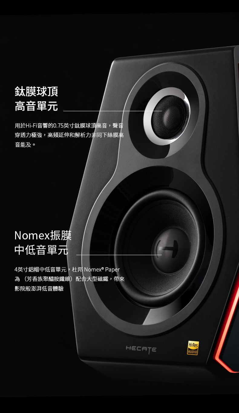 EDIFIER G5000 漫步者 電競喇叭 Hi-Res認證 藍牙5.0 aptXHD 主動式喇叭 Edifier-G5000-_-_2