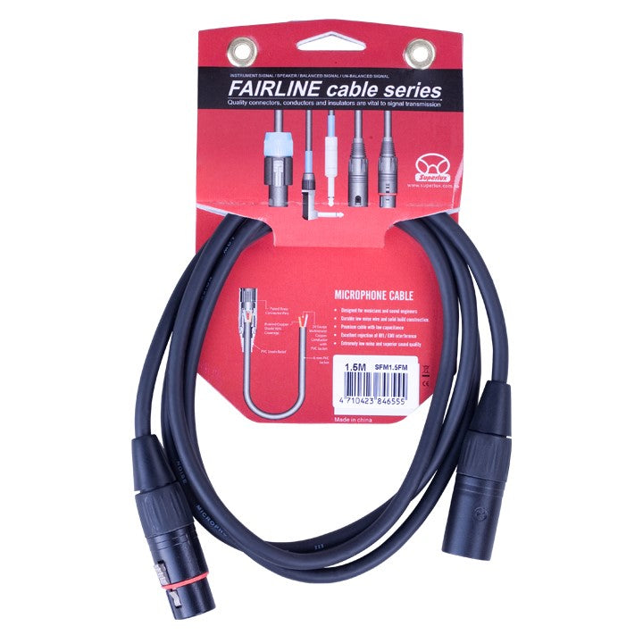 舒伯樂 Superlux FAIRLINE 平衡訊號線 平衡線 麥克風線 卡農頭 XLR 音響線材配件 Superlux-XLR-Fairline_1