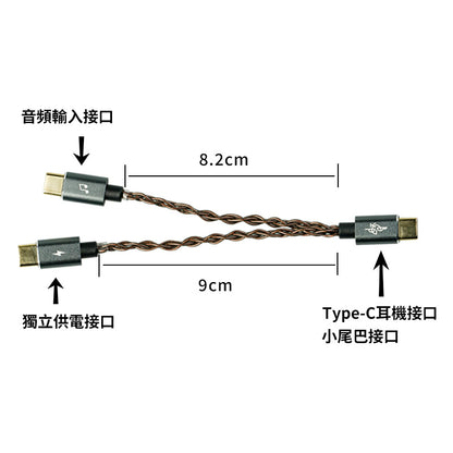 BGVP TC-1 USB-C 獨立分離供電線
