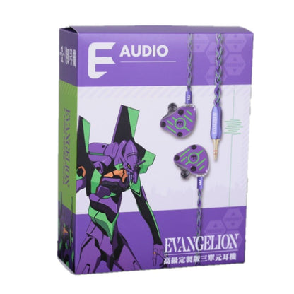 E AUDIO x EVANGELION 新世紀福音戰士 初號機 聯名款 有線耳機 正版授權