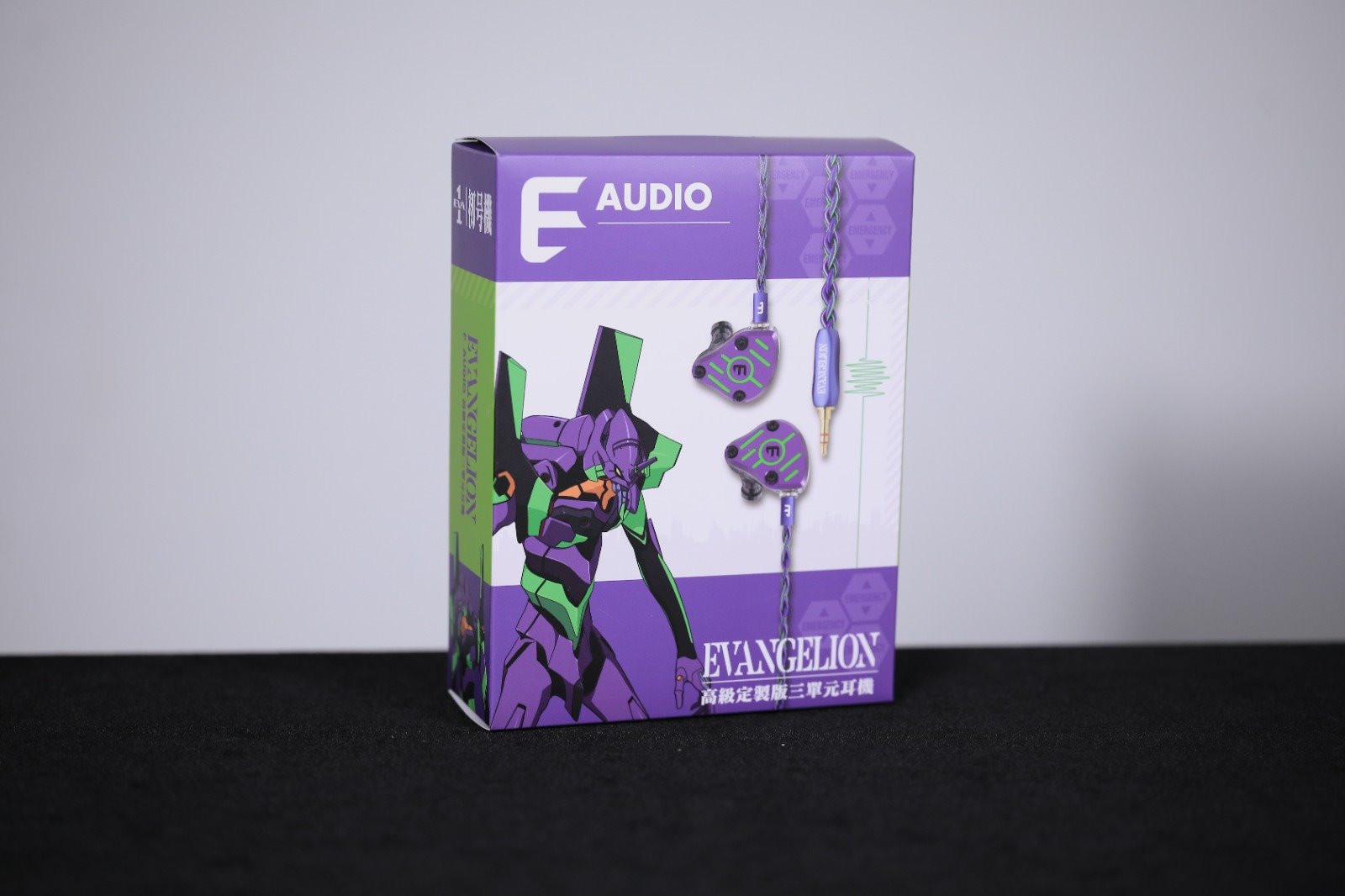 E AUDIO x EVANGELION 新世紀福音戰士 初號機 聯名款 有線耳機 正版授權