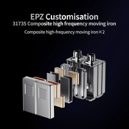 EPZ K9 入耳式耳機｜9單體混合 1動圈8動鐵 Harman調音 3D列印監聽耳機