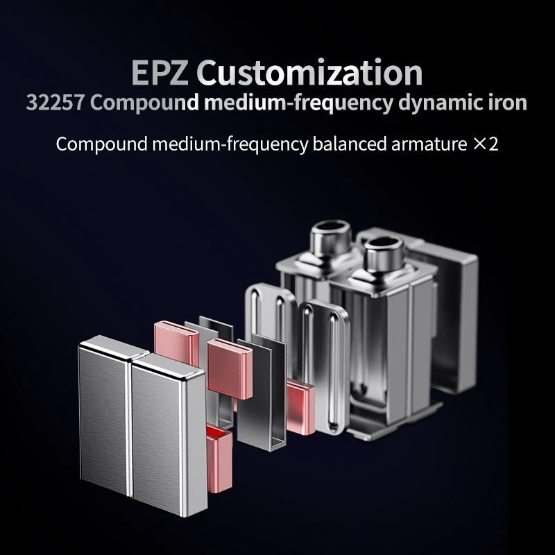 EPZ K9 入耳式耳機｜9單體混合 1動圈8動鐵 Harman調音 3D列印監聽耳機
