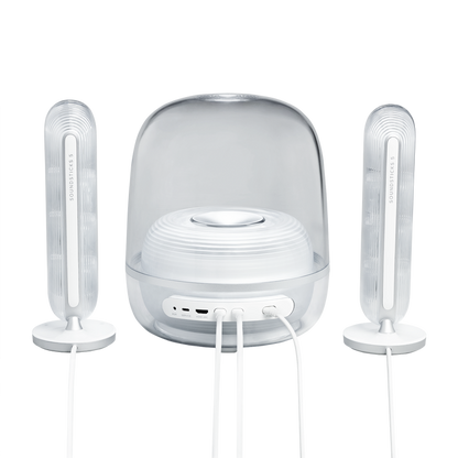 Harman Kardon SOUNDSTICKS 5 主動式藍牙喇叭, 2.1聲道, HDMI ARC, 互動燈光