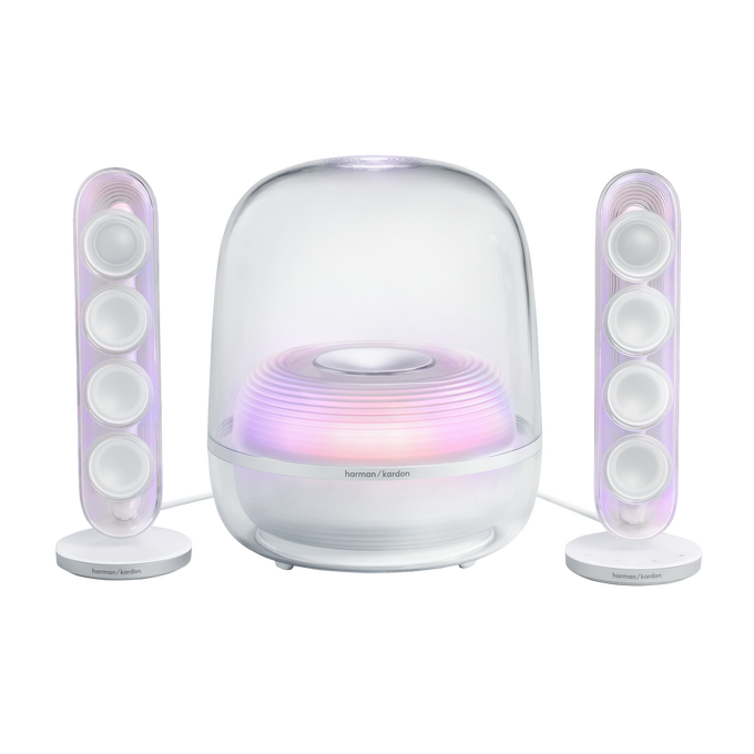 Harman Kardon SOUNDSTICKS 5 主動式藍牙喇叭, 2.1聲道, HDMI ARC, 互動燈光