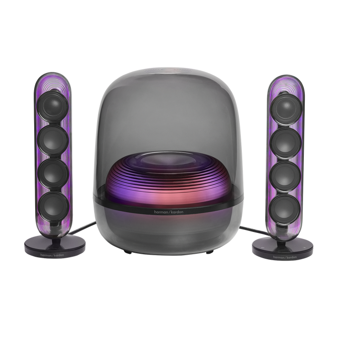 Harman Kardon SOUNDSTICKS 5 主動式藍牙喇叭, 2.1聲道, HDMI ARC, 互動燈光