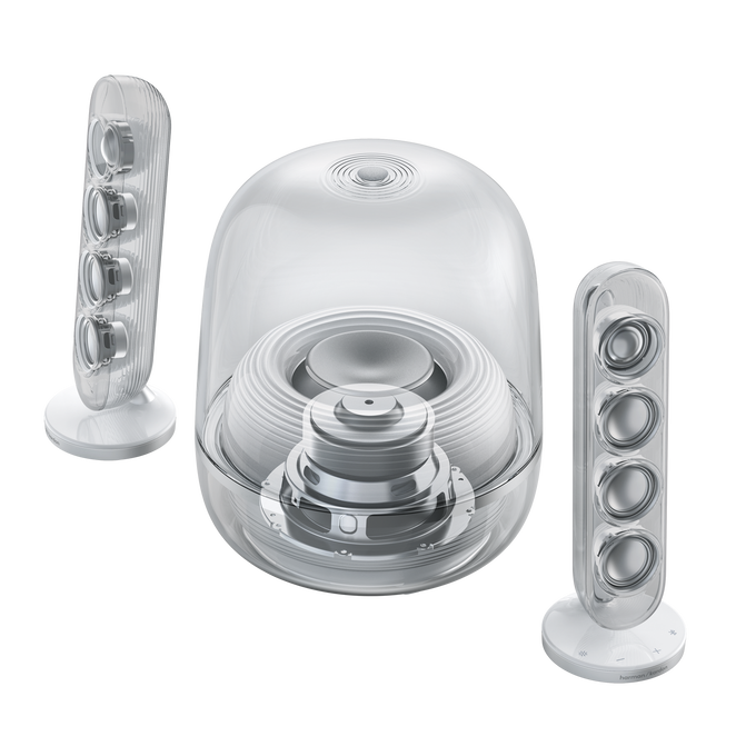 Harman Kardon SOUNDSTICKS 5 主動式藍牙喇叭, 2.1聲道, HDMI ARC, 互動燈光