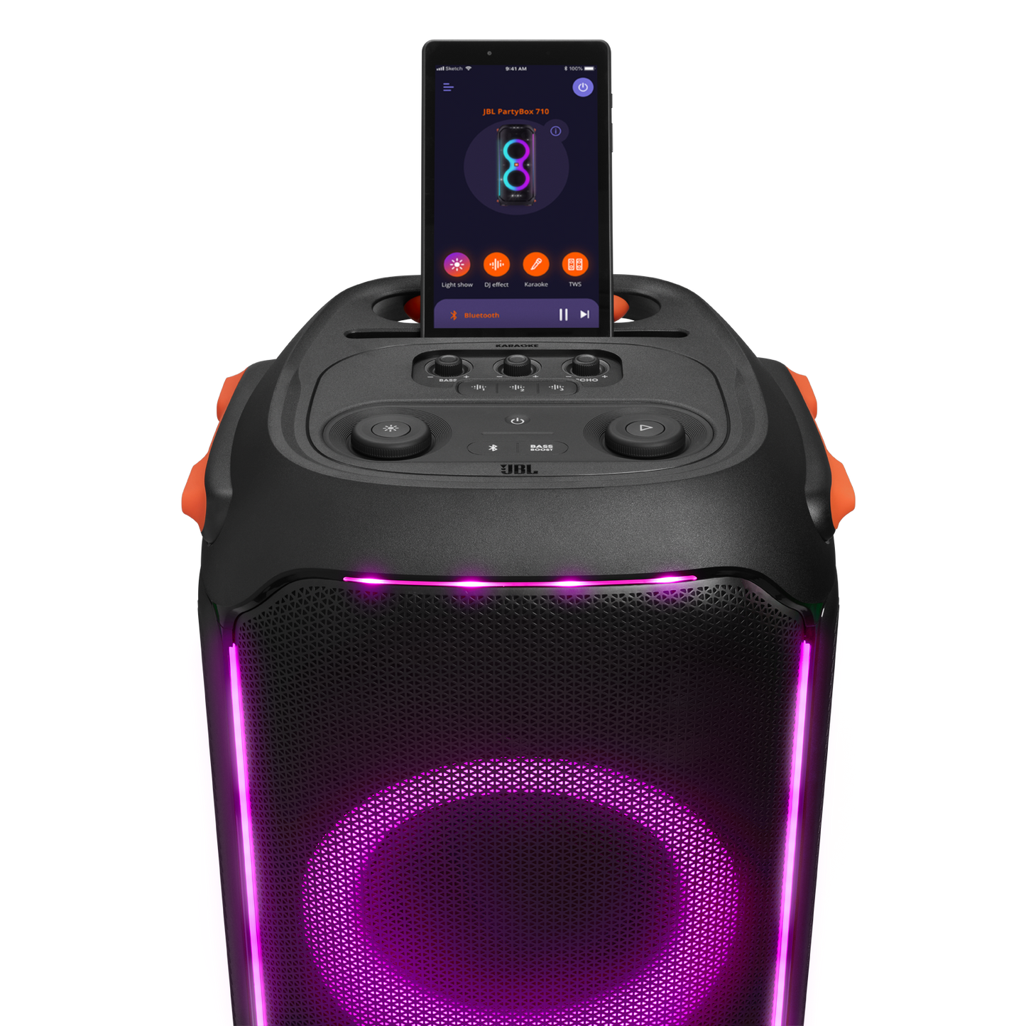 JBL Partybox 710 高功率藍牙派對喇叭｜強勁重低音與多彩燈光模式｜家用／活動適用