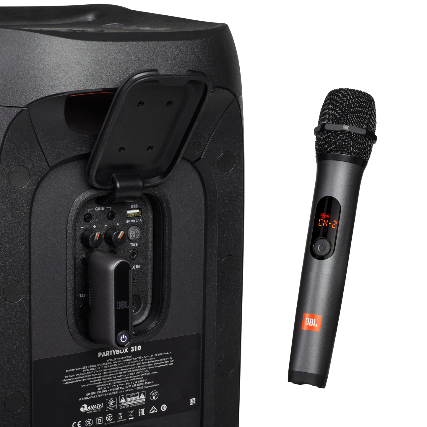 JBL Wireless Mic 雙無線麥克風套組｜清晰人聲、高穩定無線傳輸｜家庭 K 歌／活動使用