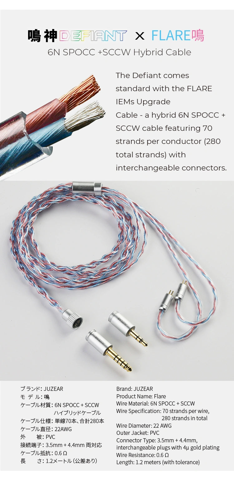 Juzear x Z Reviews Defiant 入耳式耳機 | 鳴神 IEM