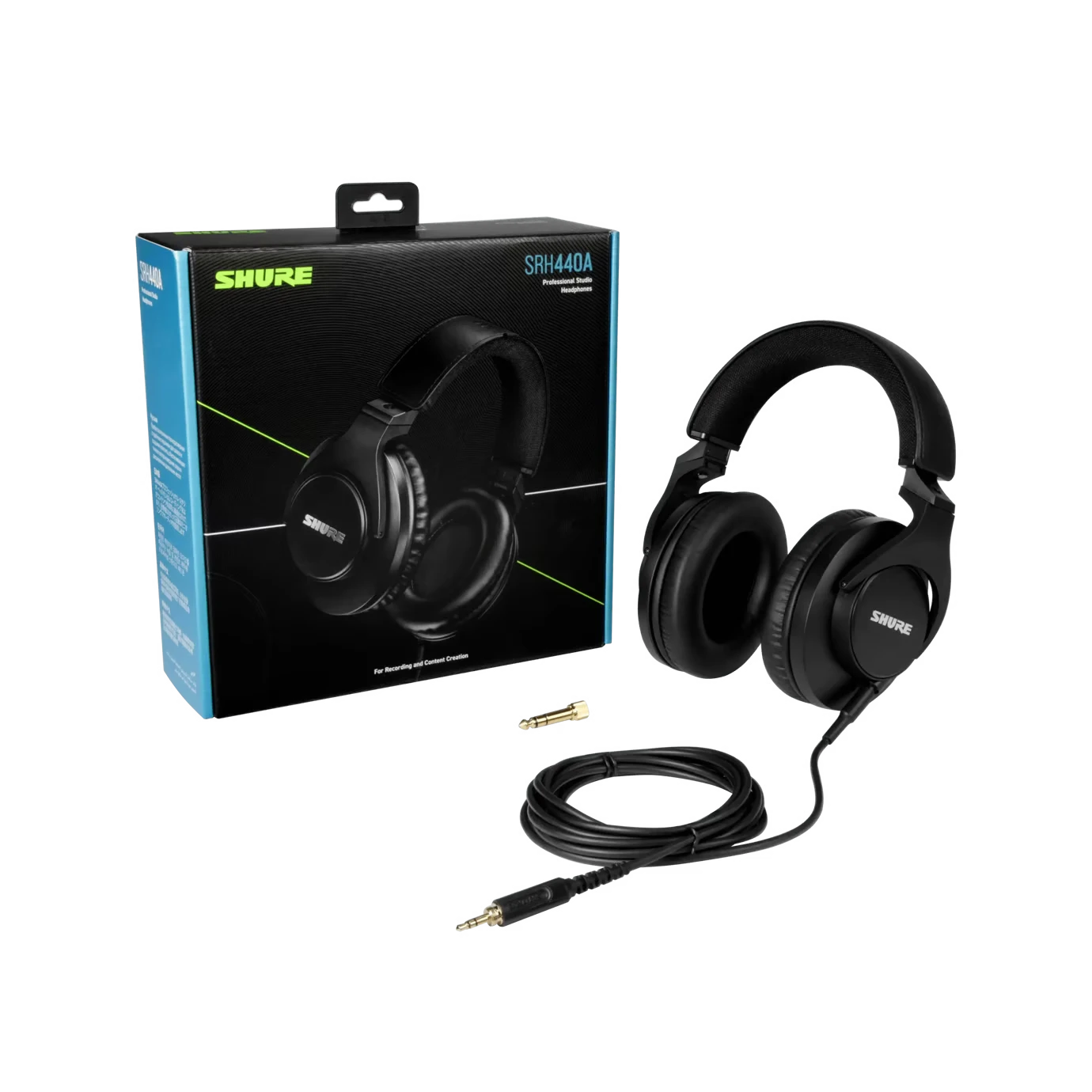 SHURE SRH440A 專業錄音室監聽耳機 | 封閉式耳罩 | 40mm動圈