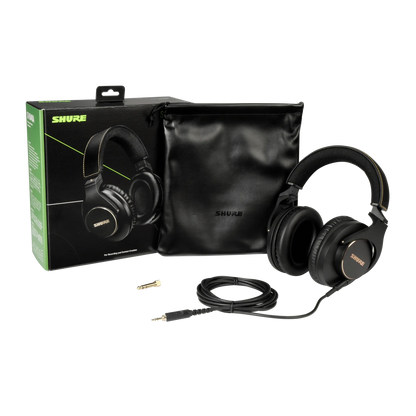 SHURE SRH840A 專業錄音室監聽耳機｜封閉式耳罩｜40mm釹磁鐵單體｜可拆卸式線材