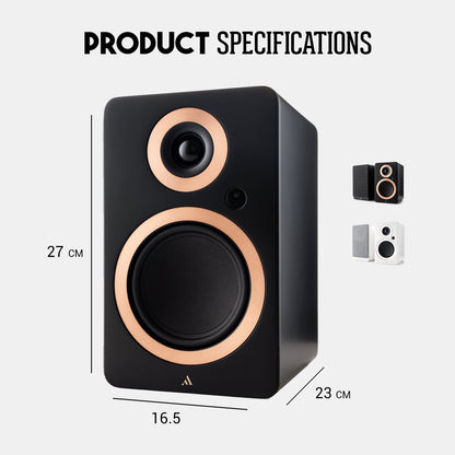 丹麥 Argon Audio Forte A5 MK2 主動式書架喇叭 | HDMI ARC 電視音響 取代Soundbar | 內建黑膠唱放 無線藍牙