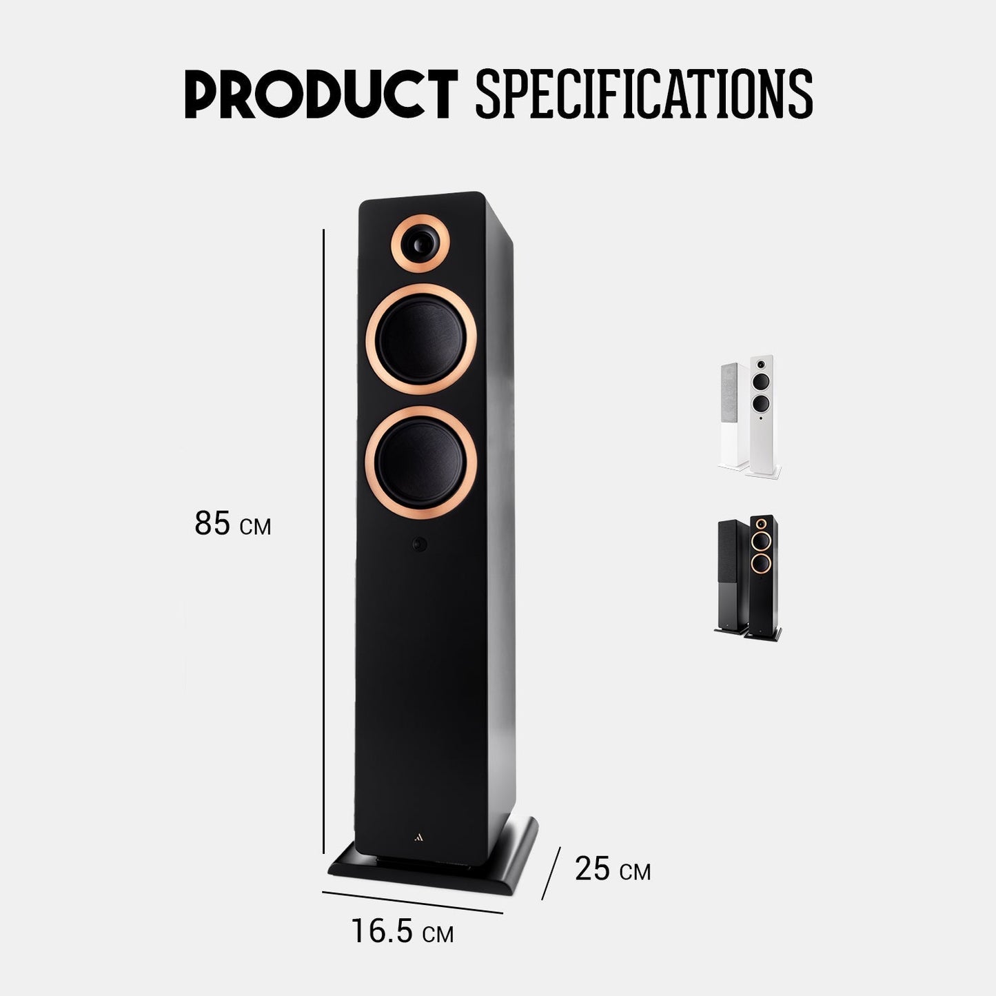 丹麥 Argon Audio Forte A55 MK2 主動式落地喇叭 | HDMI ARC 電視音響 取代Soundbar | 內建黑膠唱放 無線藍牙