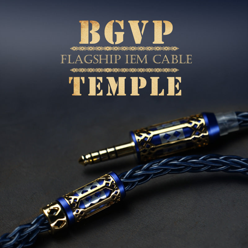 BGVP 聖殿 Temple of God 耳機升級線｜184芯古河單晶銅+單晶銀 8股混編 0.78 2PIN 4.4mm
