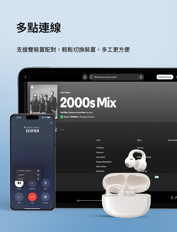 EDIFIER Comfo Q 開放式耳夾藍牙耳機
