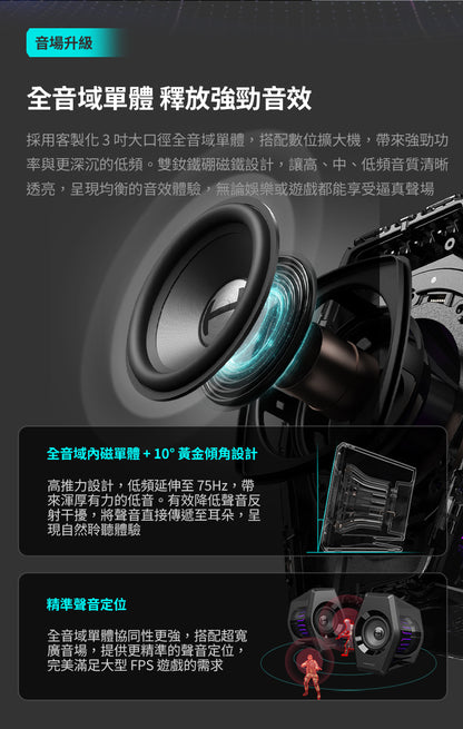 EDIFIER G2000 PRO 2.0 電競遊戲喇叭 | RGB 炫光 模擬 7.1 聲道 | 遊戲音樂電影三模式 藍牙桌面喇叭