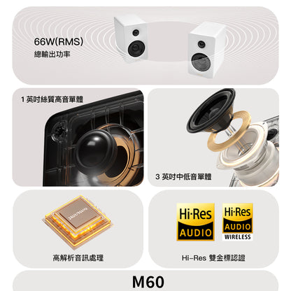 EDIFIER M60 藍牙主動式喇叭