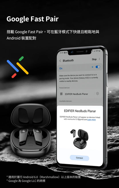 EDIFIER Neobuds Planar Hi-Fi 平板主動降噪耳機