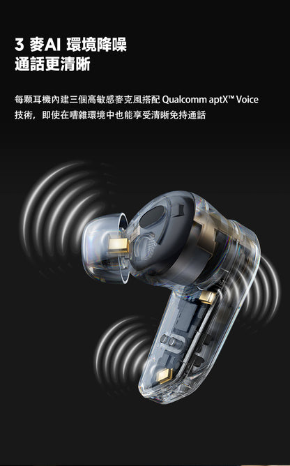 EDIFIER S10 真無線藍牙耳機 | 12mm 平面振膜 Hybrid ANC Hi-Res 認證