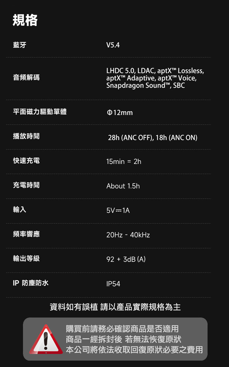 EDIFIER S10 真無線藍牙耳機 | 12mm 平面振膜 Hybrid ANC Hi-Res 認證
