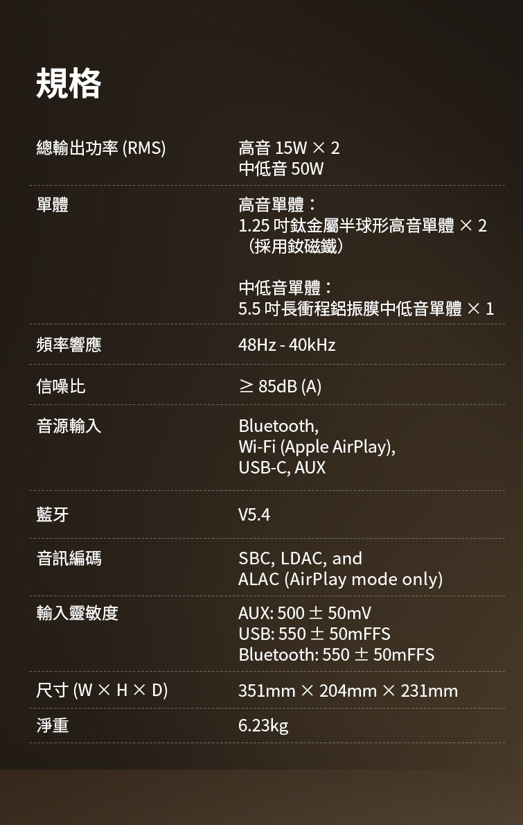 EDIFIER S300 旗艦一體式藍牙喇叭｜復古設計 Hi-Fi 音質 AirPlay2 串流