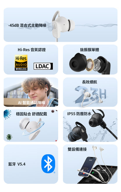 EDIFIER W280NB Pro 頸掛式無線抗噪耳機