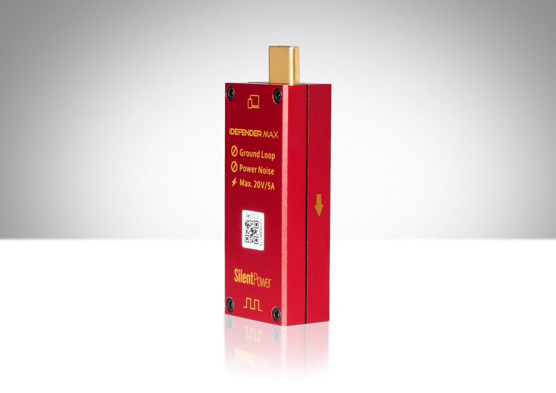 iFi SilentPower iDefender Max USB-C 接地迴路隔離器｜IsoGround 雜訊消除技術