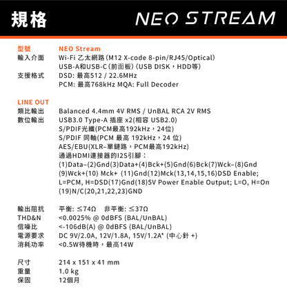 iFi Audio NEO Stream 網路串流 DAC