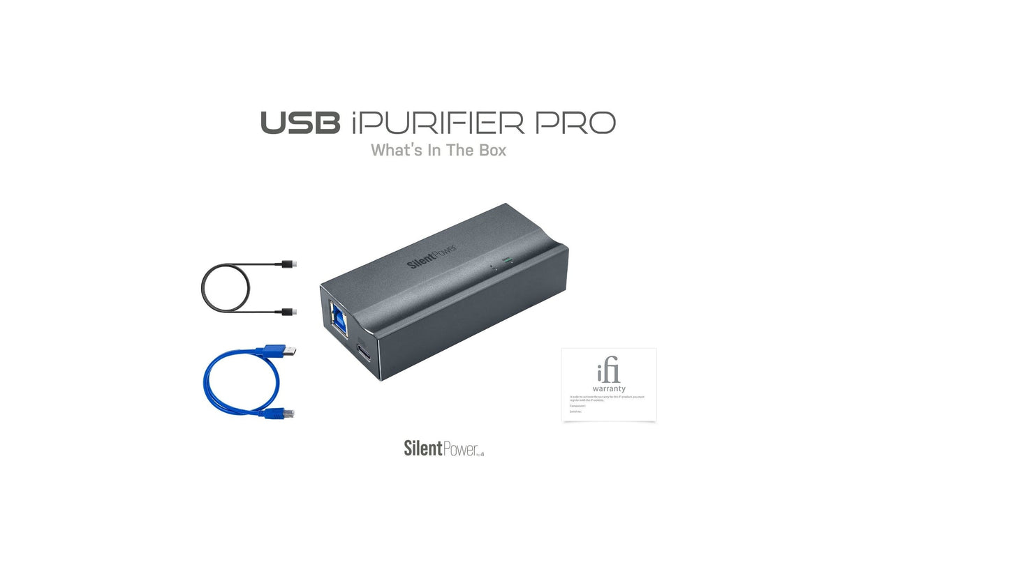 iFi SilentPower USB iPurifier Pro 訊號淨化器｜USB 降噪、降抖動、提升音質